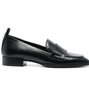 Aeyde Berlin Julie leather square toe loafers 37